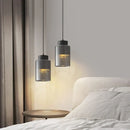 Axyaa Nordic LED Copper Pendant Light Glass Decor Hanging Lamp