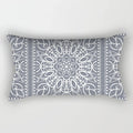 Axyaa Geometric Grey White Square Pillowcase for Home Decor and Living Room