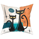 Axyaa Black Cat Medieval Vintage Halloween Pillowcase 40X40cm