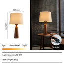 Axyaa Black Wood Solid Wood Table Lamp Minimalist Home Decor Luxury Wooden Lamp