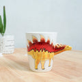 Axyaa Dinosaur Ceramic Coffee Cup - 3D Animal Shape - Office Home Decor & Gift