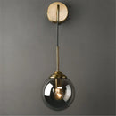 Axyaa Glass Ball LED Wall Sconce Nordic Modern Retro Wall Lamp Luminaire