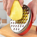Axyaa Stainless Steel Grater: Double-sided Cheese & Vegetable Tool