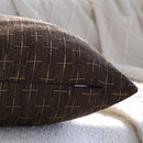 Axyaa Modern Farmhouse Woven Textured Pillow Covers - Set of 2