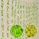 Axyaa LED Leaf Rattan Curtain Lamp with Remote Control - 3X1M