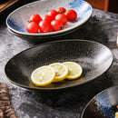 Axyaa Japanese Ceramic Sushi & Fish Plate Set for Hotel & Restaurant