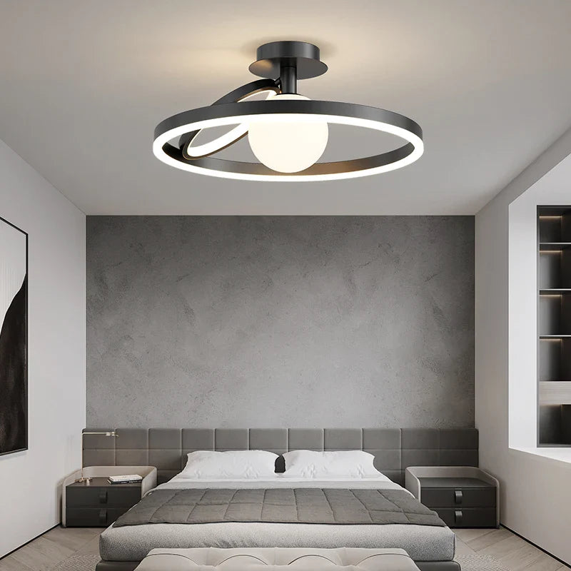Axyaa Nordic Minimalism LED Ceiling Chandelier for Indoor Lighting