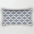 Axyaa Geometric Grey White Square Pillowcase for Home Decor and Living Room