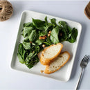 Axya White Ceramic Dinner Plate Round Square Tableware Storage Tray