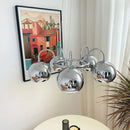 Axyaa Modern Chrome Pendant Lamps 3/5/7 Heads Chandelier for Living Room, Dining, Bedroom
