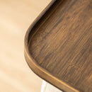 Axyaa Bamboo Fruit Tray & Tea Table - Modern Coffee Corner Stand