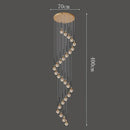 Axyaa Crystal Glass Ball Chandelier for Home Decor
