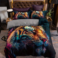 Axyaa Beast Print Bedding Set - Soft Duvet Cover with Zipper Closure