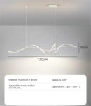 Axyaa Elegant Nordic Dining Room Main Light - Modern & Minimalist High-End Strip Light