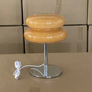 Axyaa Double Layered Egg Tart Girl Desk Lamp: American Retro Bauhaus LED Vintage