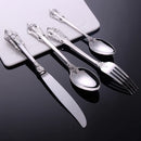 Axyaa Stainless Steel Cutlery Set - Luxury Western Tableware Collection