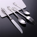 Axyaa Western Stainless Steel Cutlery Set - Luxury Tableware Dinnerware