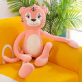 Axyaa Long Legged Animal Plush Toy Pillow - Lion Monkey Leg Doll Clip - Birthday Gift