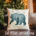 Axyaa Winter Animal Pattern Throw Pillows - Sofa Bedroom Car Cushion Cover