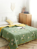 Axyaa Daisy Printed Cotton Air Conditioner Duvet, Easy Care for Summer