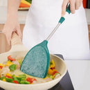 Axyaa Silicone Soup Spoon Colander Rice Scoop Stainless Steel Handle Cooking Utensil