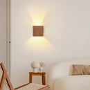 Axyaa Walnut Wood LED Wall Lamp for Room Decor & Lighting