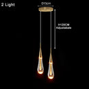 Axyaa Crystal Chandeliers - Nordic Luxury Water Drop Pendant Lights