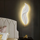 Luxury Feather Wall Lamp by Axyaa: Illuminated Living Room Decoration for Elegant Ambiance