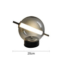 Axyaa Round Ball Glass Table Lamp for Home Decor, Restaurant, Study, Living Room