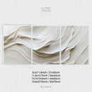 Axyaa Minimalist Beige Wave Abstract Wall Art Prints for Modern Home Decor