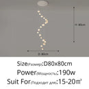 Axyaa Minimalist LED Restaurant Pendant Light for Modern Nordic Interior Lighting Fixtures