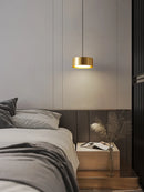 Axya Round Panel LED Pendant Lamp Acrylic Hanging Downlight for Restaurant Bedroom