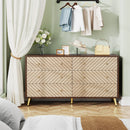 Axyaa 6-Drawer Wooden Storage Tower with Solid Wood Legs