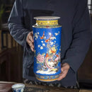 Axyaa Jingdezhen Ceramic Vase for Home Decor and Flower Arrangement