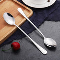 Axyaa Long Handle Stainless Steel Coffee Spoon Ice Cream Dessert Korean Style Tableware