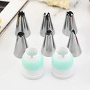 Axyaa Stainless Steel Nozzle Set with Baking Tools and Spatula