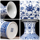 Axyaa Blue and White Porcelain Antique Vase Home Decoration