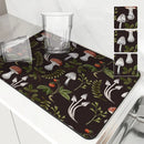 Axyaa Watercolor Plant Absorbent Kitchen Mat