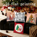 Christmas-themed Axyaa Pattern Cushion Covers for Home Decor - Perfect for Sofa, Bedroom, Car