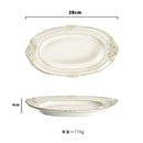 Axyaa Vintage Ceramic Double Ear Salad Bowl for Restaurant and Home