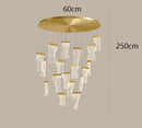 Axyaa Nordic Stair Chandelier, Living Room Pendant Lights, Indoor Dining Ceiling Light