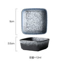 Axyaa Ceramic Seasoning Dish: Dip, Soy Sauce, Vinegar, Appetizer Plate, Sushi Plate