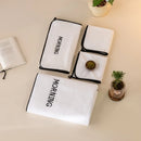 Axyaa Coral Fleece Adult Square Towel Set