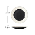 Axyaa Ceramic Soup Bowl Salad Plate Pasta Bowl Set for Molecular Cuisine