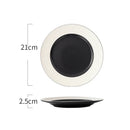 Axyaa Ceramic Soup Bowl Salad Plate Pasta Bowl Set for Molecular Cuisine