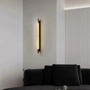 Axyaa Modern Black Glass Wall Lamp - Minimalist Bedroom Bedside Lighting