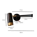 Axyaa Swinging LED Wall Lamp with Adjustable Telescopic Arm