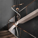 Axyaa Modern Light Luxury Staircase and Living Room Pendant Lights