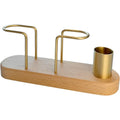 Axyaa Black Walnut Tissue Holder: Minimalist Dining Table Storage Rack