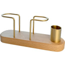Axyaa Black Walnut Tissue Holder: Minimalist Dining Table Storage Rack